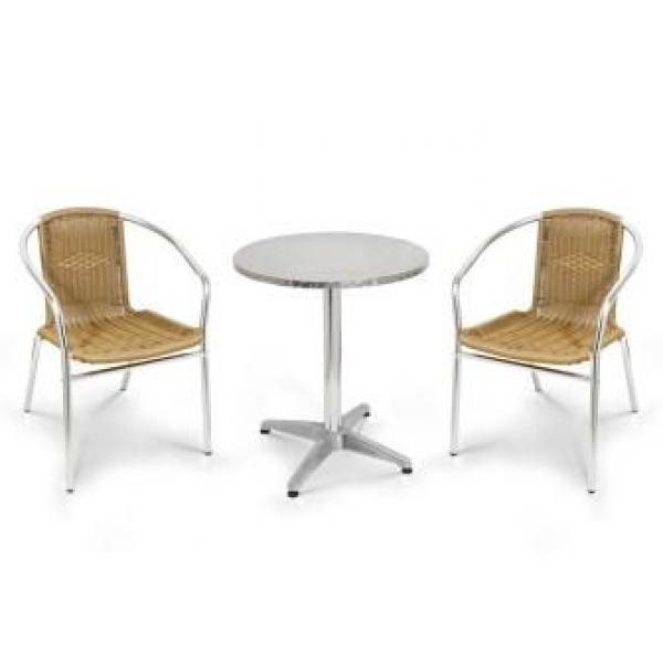 Комплект мебели для летнего кафе LFT-3099A/T3127-D60 Cappuccino (2+1)