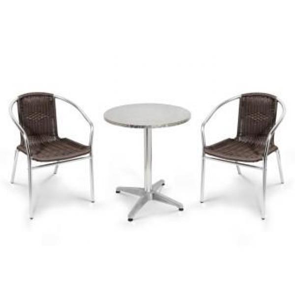 Комплект мебели для летнего кафе LFT-3099B/T3127-D60 Brown (2+1)