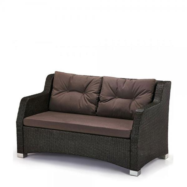 Плетеный диван из искусственного ротанга S51A-W53 Brown