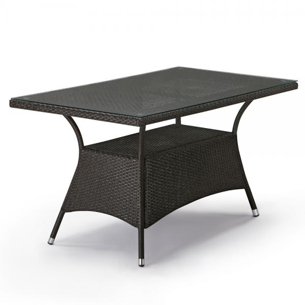 Плетеный стол из искусственного ротанга T198A-W53-140x80 Brown