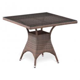 Плетеный стол T220BG-W1289-90x90 Pale 