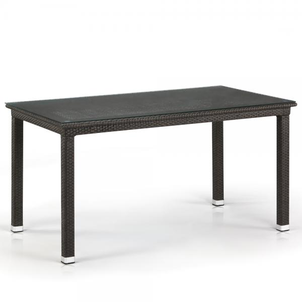Плетеный стол из искусственного ротанга T256A-W53-140x80 Brown