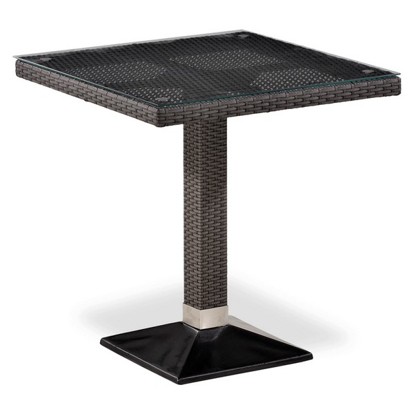 Плетеный стол из искусственного ротанга T505SWT-W2390-70х70 Brown 
