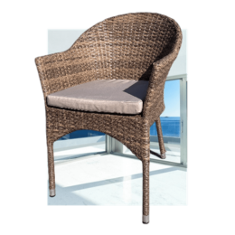 Плетеное кресло AFM-353CL Beige + подушка