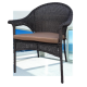 Плетеное кресло LV-140B-Brown с подушкой в комплекте