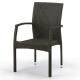 Плетеный стул из искусственного ротанга Y379A-W53 Brown