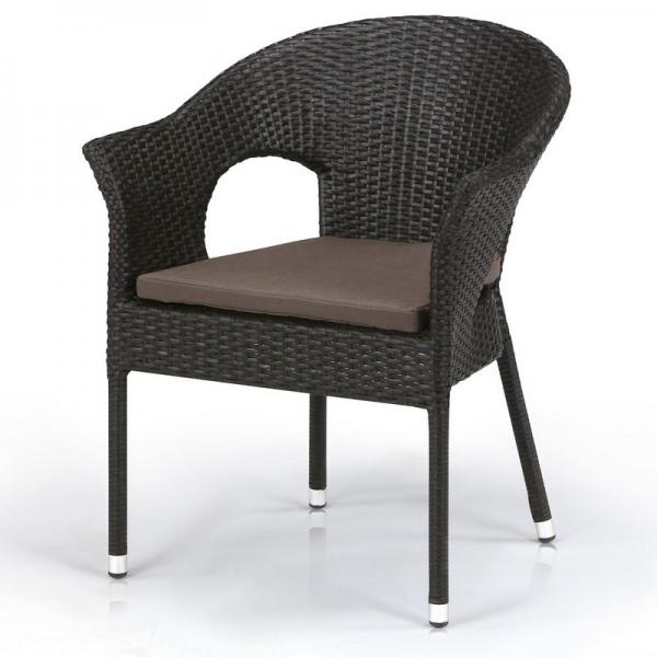 Плетеное кресло из искусственного ротанга Y97B-W53 Brown